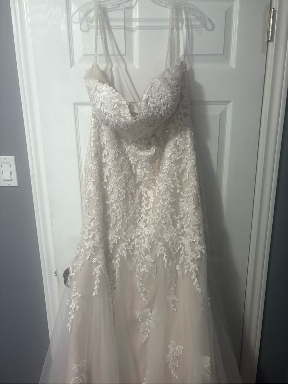 Stella York Ivory Lace A-Line Wedding Dress